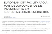 European City Facility apoia mais de 200 conceitos de investimento em sustentabilidade energética